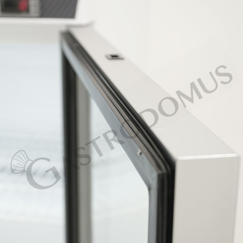 Armadio refrigerato statico con porta vetro, temperatura -2°C/+8°C e capacità 120 LT