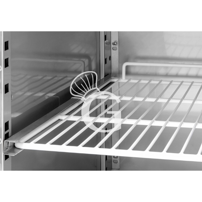 Tavolo frigo con 1 porta e 8 cassetti, Prof.700, temperatura -2°C/+8°C