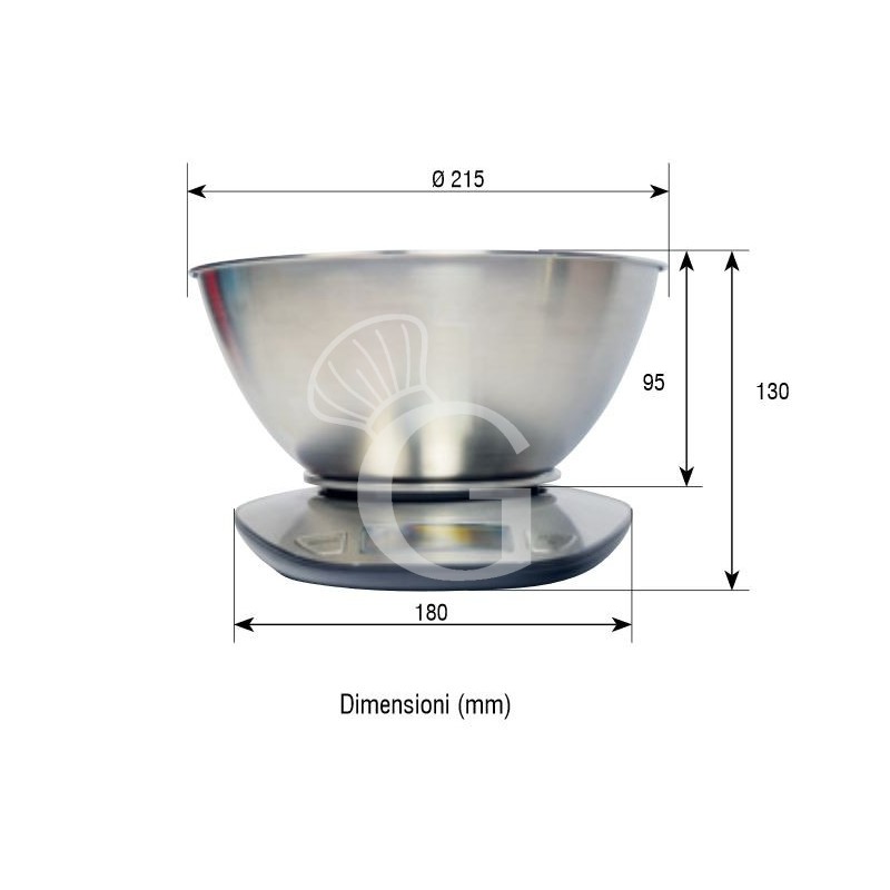 Bilancia da cucina 5 kg in metallo Eccellente casalinghi | Leroy Merlin