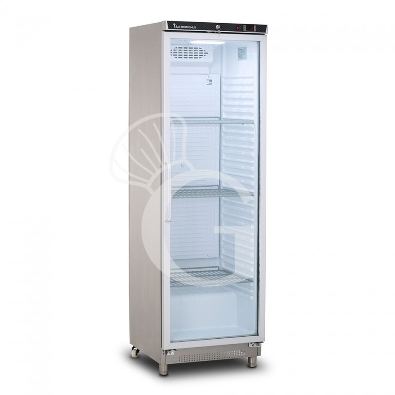 Armadio refrigerato positivo statico con porta a vetro, capacità 330 LT temperatura -2°C/+8°C