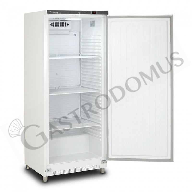 Armadio refrigerato statico in lamiera verniciata, temperatura -2°C/+8°C e capacità 530 LT, porta aperta
