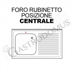 Foro rubinetto centrale