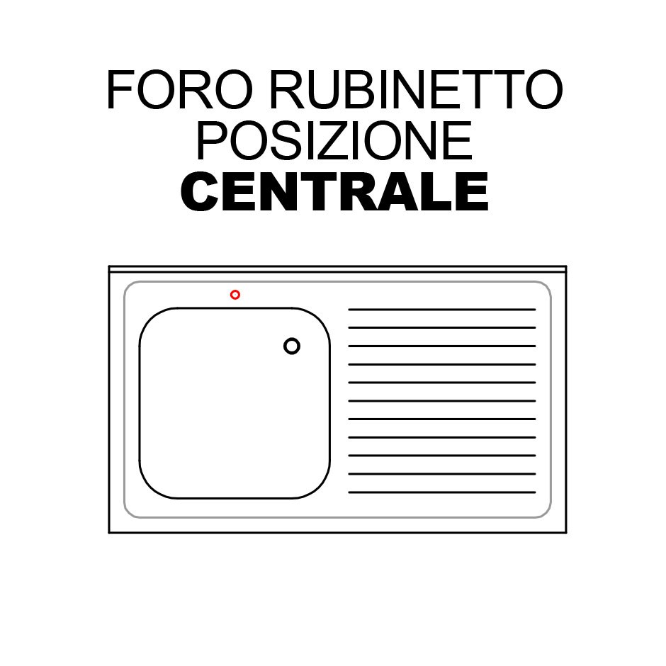 Foro rubinetto centrale