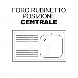 Foro rubinetto centrale