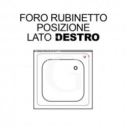 Foro rubinetto lato destro