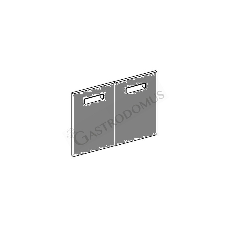 Coppia ante scorrevoli L 1250 mm H 705 mm Coppia ante scorrevoli L 1250 mm H 705 mm
