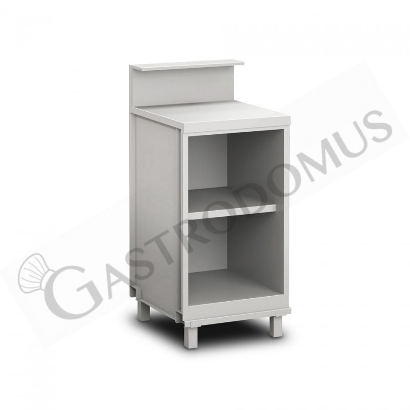 Banco bar neutro a giorno L 500 mm x P 670 mm x H 935 mm Banco bar neutro a giorno L 500 mm x P 670 mm x H 935 mm