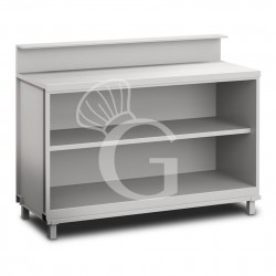 Banco bar neutro a giorno L 1500 mm x P 670 mm x H 935 mm
