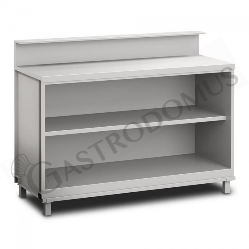 Banco bar neutro a giorno L 1500 mm x P 670 mm x H 935 mm Banco bar neutro a giorno L 1500 mm x P 670 mm x H 935 mm