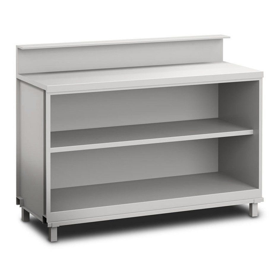 Banco bar neutro a giorno L 1500 mm x P 670 mm x H 935 mm