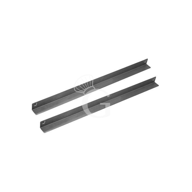 Coppia di guide in inox a L per tavoli refrigerati