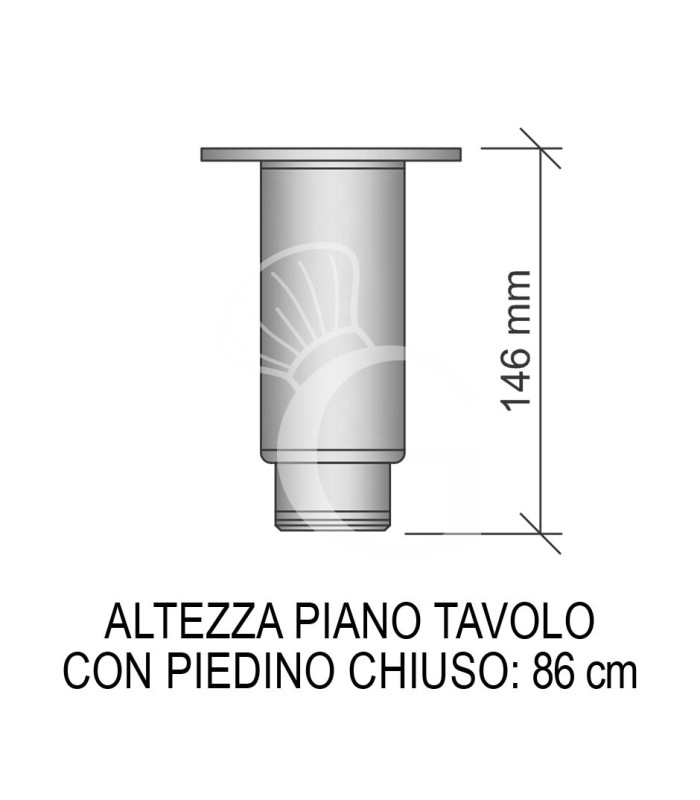 Tavolo Refrigerato 5 cassetti 2+3 sinistra, 2 porte, P 700 mm, -2°C/+8°C