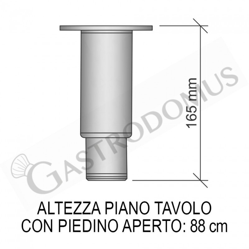 Tavolo Refrigerato 6 cassetti da 1/3 + 2 porte alternati, P 700 mm, -2°C/+8°C, alzatina