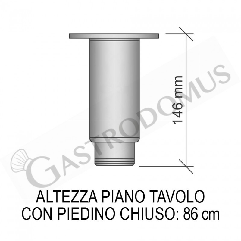 Tavolo Refrigerato 6 cassetti da 1/3 + 2 porte alternati, P 700 mm, -2°C/+8°C, alzatina
