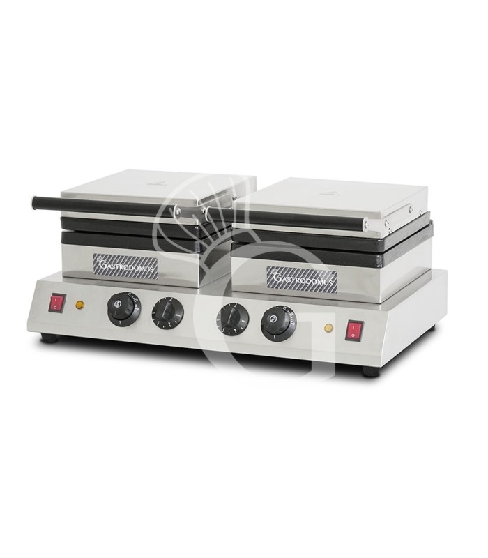Piastra per waffle, doppia con potenza 2 + 2 Kw