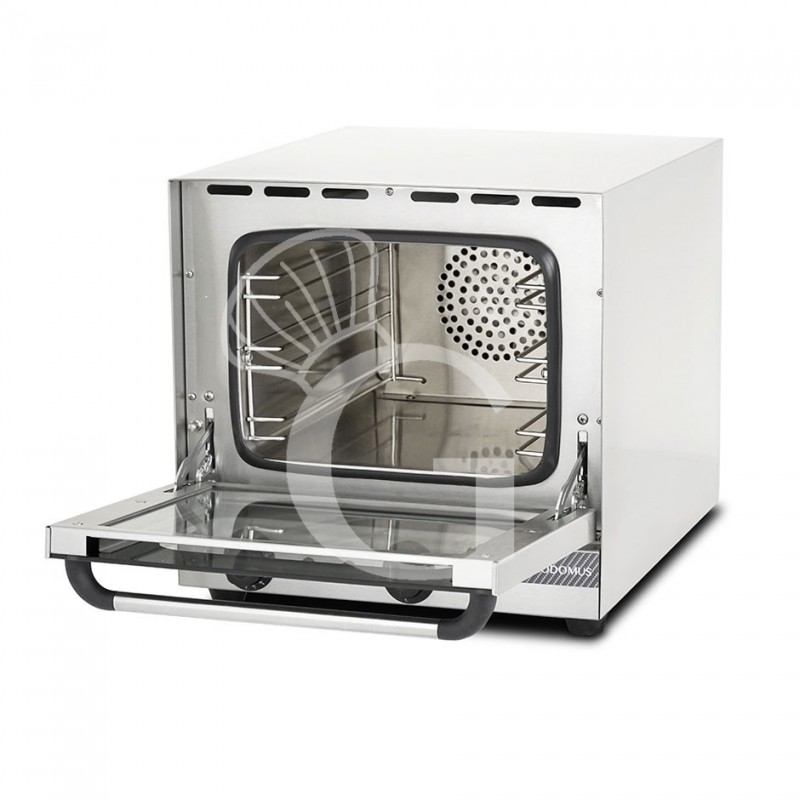 Forno elettrico a convezione, porta ribalta, comandi meccanici, 3 griglie, potenza 2,6 kw