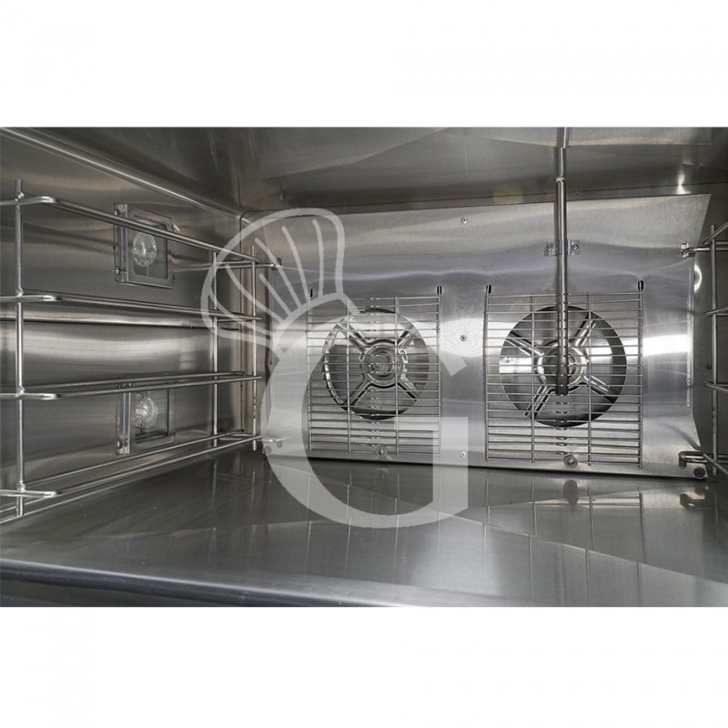 Forno elettrico a convezione e vapore, porta ribalta, comandi meccanici, 4 teglie 600x400 mm, potenza 6,4 kw