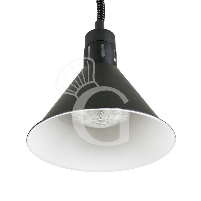 Lampada riscaldante color nero diametro 270 mm luce bianca