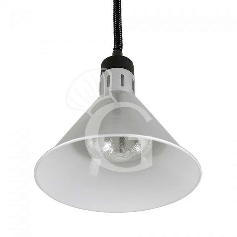 Lampada riscaldante color argento diametro 270 mm luce bianca