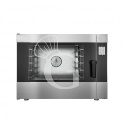 Forno a gas convezione-vapore-misto, touch screen, per 5 teglie GN1/1 o 600x400 mm con lavaggio automatico