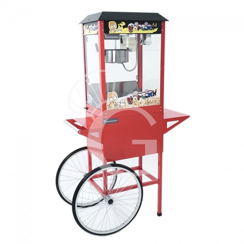 Macchina per popcorn con carrello