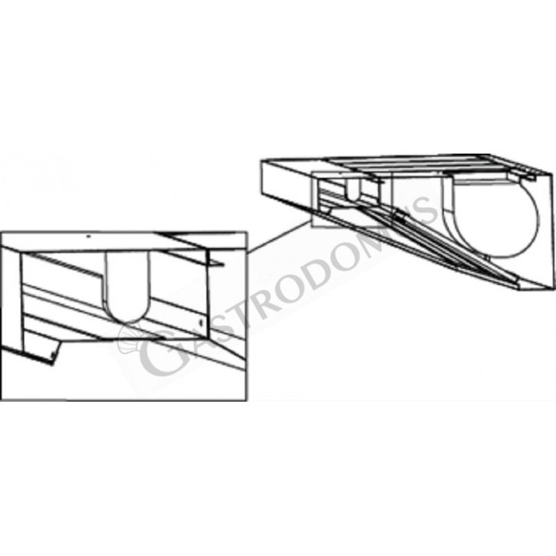 Luce ad incasso 2 x 21 W, lunghezza 2 x 600 mm