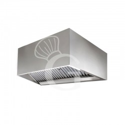 Cappa Kubica a parete full optional con motore L1200xP1400xH450mm