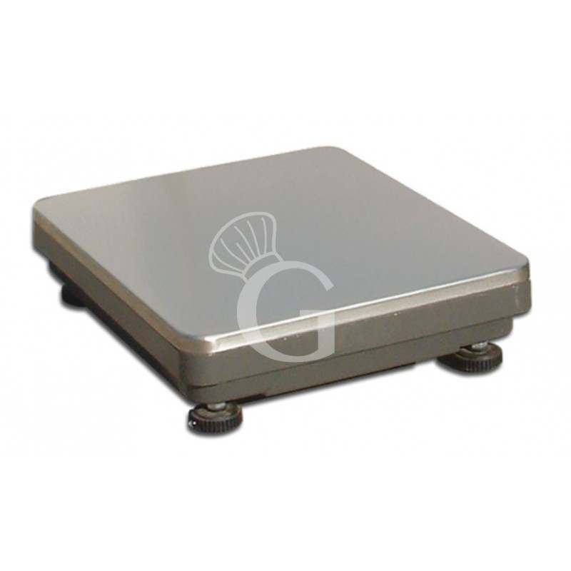 Piattaforma monocella 400 x 400 mm completa di indicatore con stampante e colonna H 600 mm