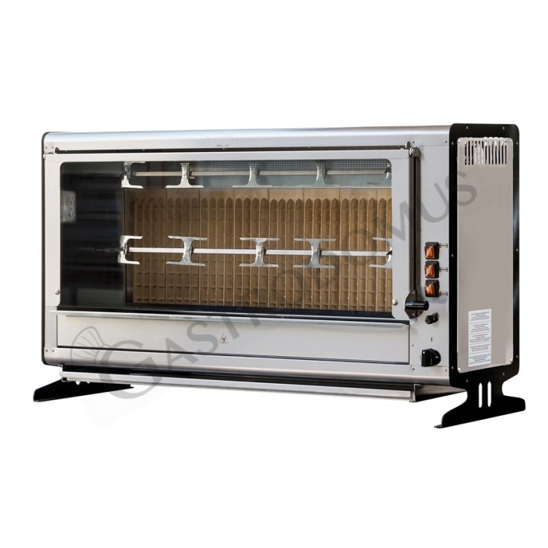 Girarrosto a gas L 921 mm x P 371 mm x H 650 mm per 12 polli Girarrosto a gas L 921 mm x P 371 mm x H 650 mm per 12 polli