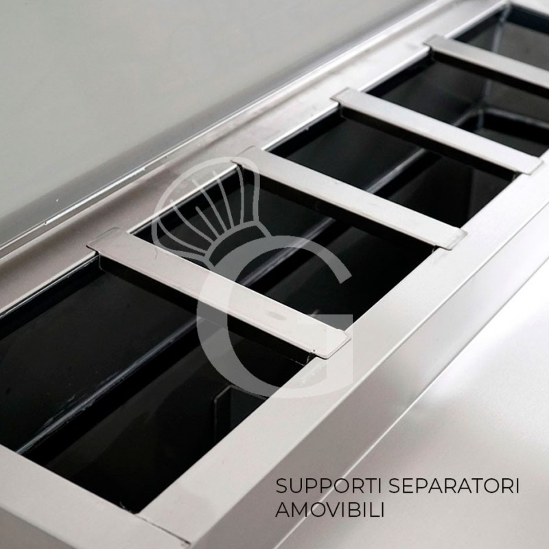 Saladette SA200S particolare separatori bacinelle