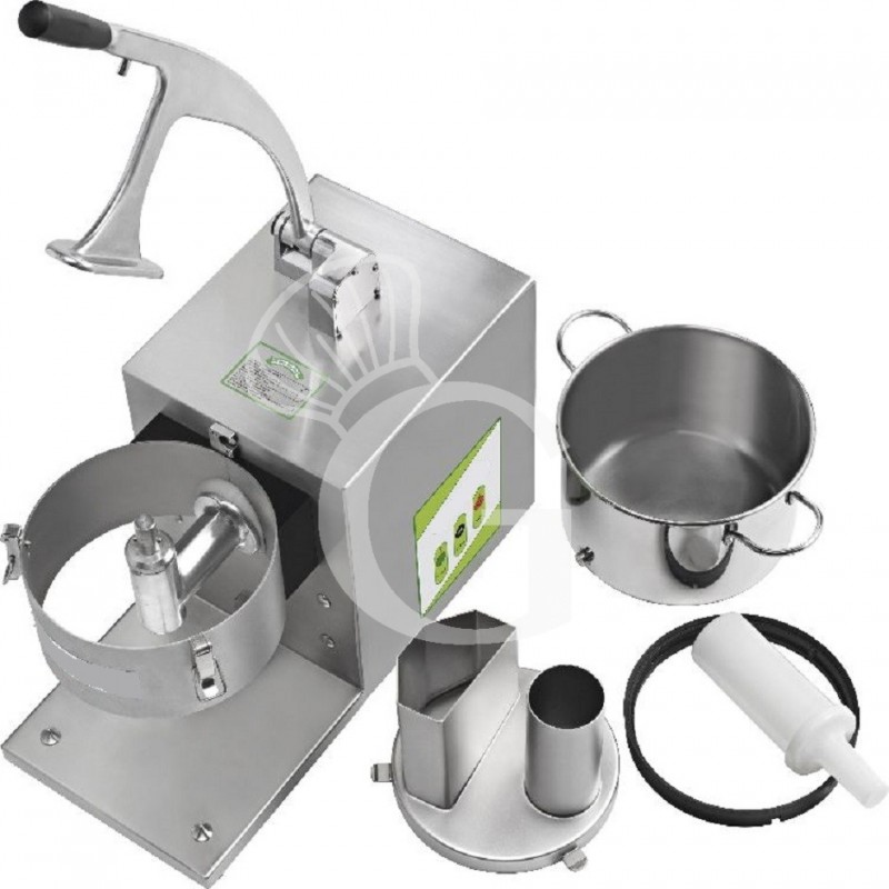 Tagliaverdura elettrico monofase con kit 5 dischi smontato