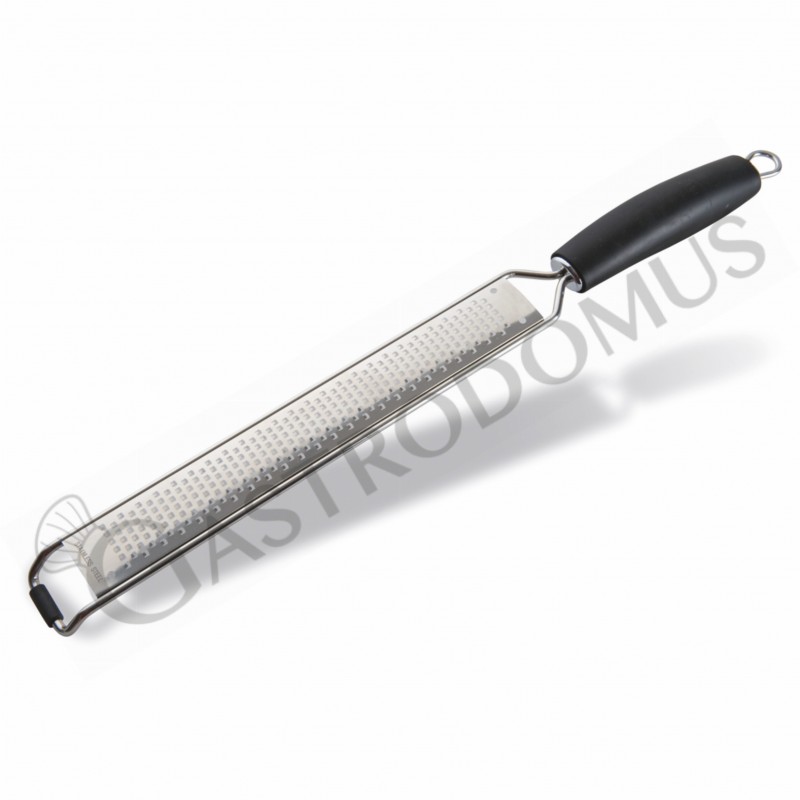 Grattugia in acciaio inox con manico grani fini L 395 mm Grattugia in acciaio inox con manico grani fini L 395 mm