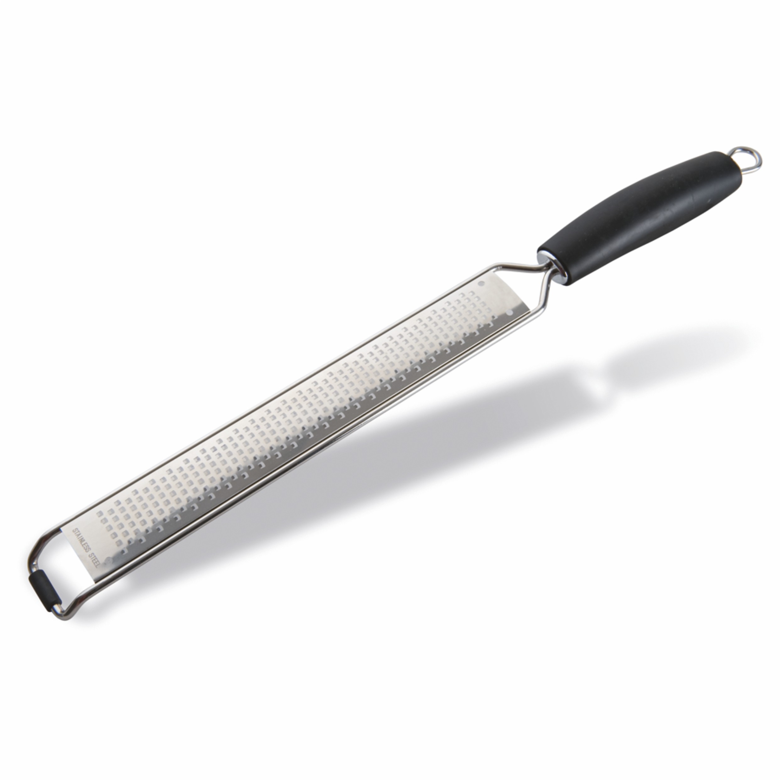 Grattugia in acciaio inox con manico grani fini L 395 mm