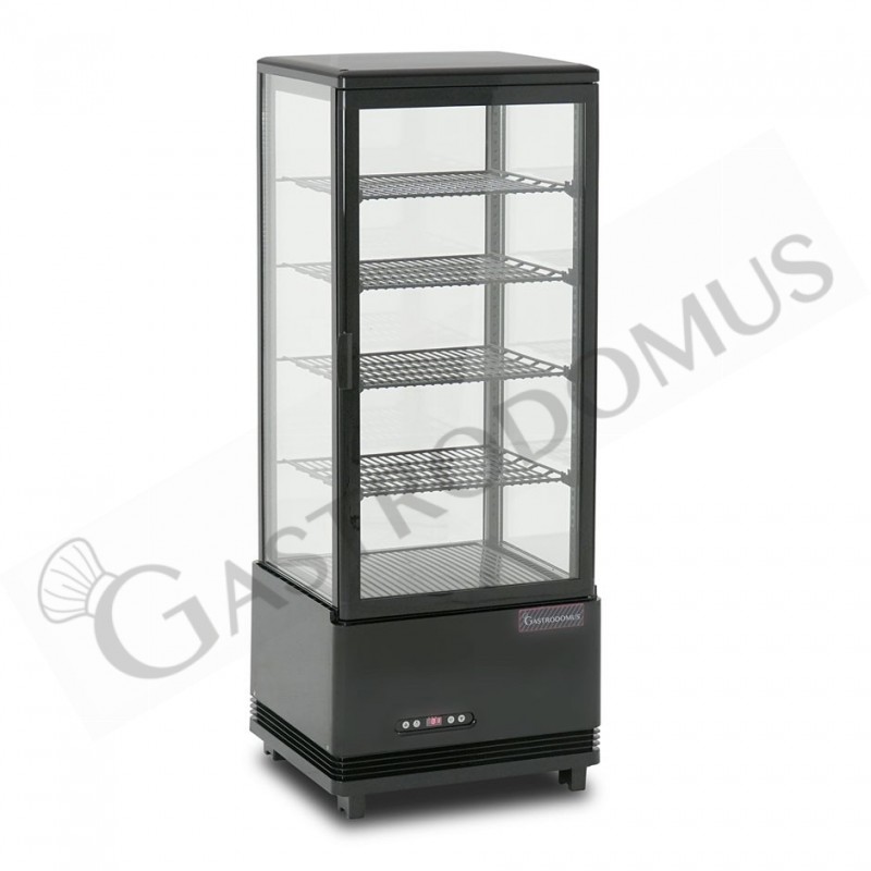 Frigo vetrina ventilato color nero per bibite - 98 LT - temperatura +0°C/+12°C