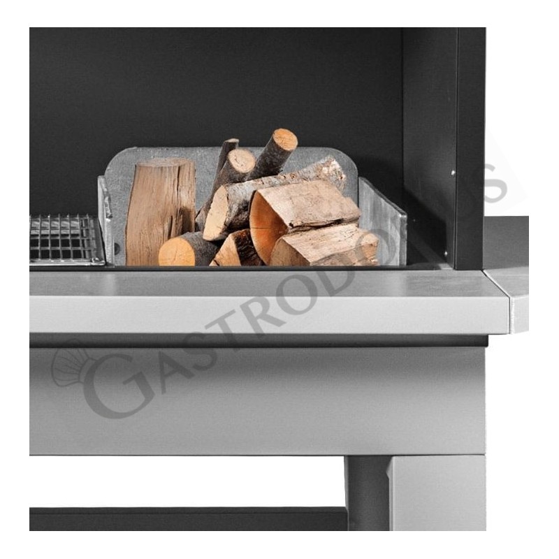 Barbecue classico - L 1600 mm x P 870 mm x H 2300 mm