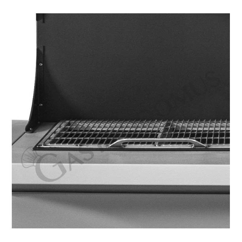 Barbecue classico - L 1600 mm x P 870 mm x H 2300 mm, particolare griglia