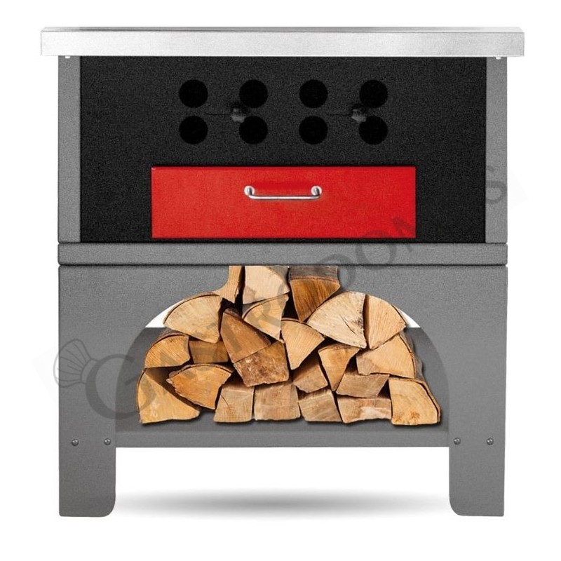 Modulo braciere L 790 mm x P 670+300 mm x H 2400 mm