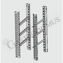 Kit per armadio frigo 700 LT per alloggiamento 5 teglie 600 x 400 mm senza canalizzazione