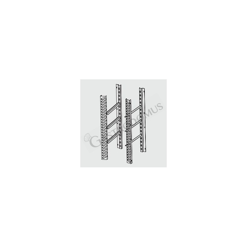 Kit per armadio frigo 700 LT per alloggiamento 5 teglie 600 x 400 mm senza canalizzazione
