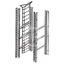 Kit per armadio 700 LT per alloggiamento 5 teglie 600 x 400 mm con canalizzazione