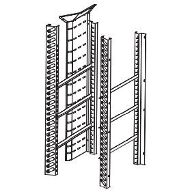 Kit per armadio 700 LT per alloggiamento 5 teglie 600 x 400 mm con canalizzazione