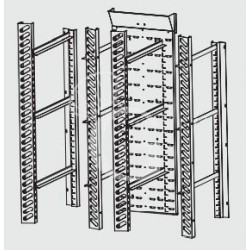 Kit per armadio frigo 1400 LT per alloggiamento 10 teglie 600 x 400 mm con canalizzazione