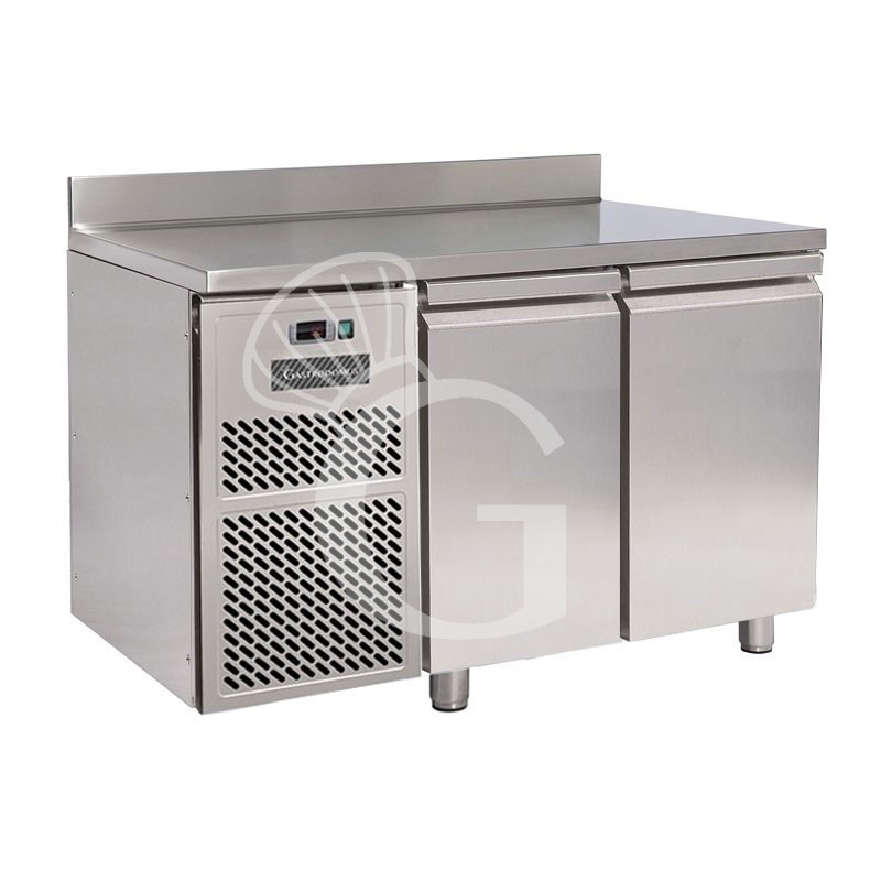 Tavolo Refrigerato motore a sinistra 2 porte alzatina Prof. 700 mm -18°C/-22°C classe energetica G
