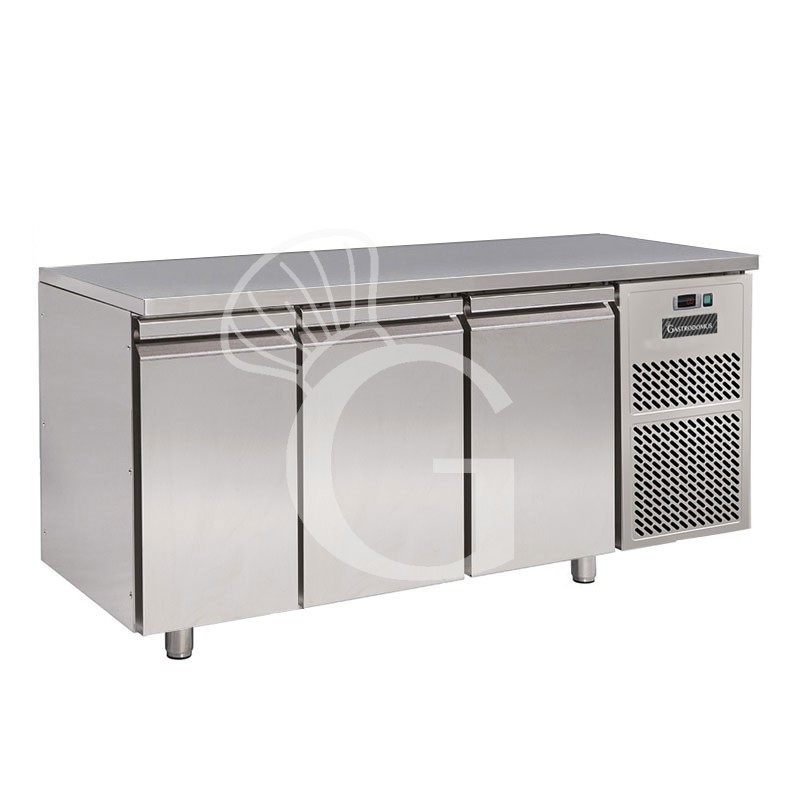 Tavolo frigo con 3 porte Prof. 700 mm - temperatura 0°C/+10°C