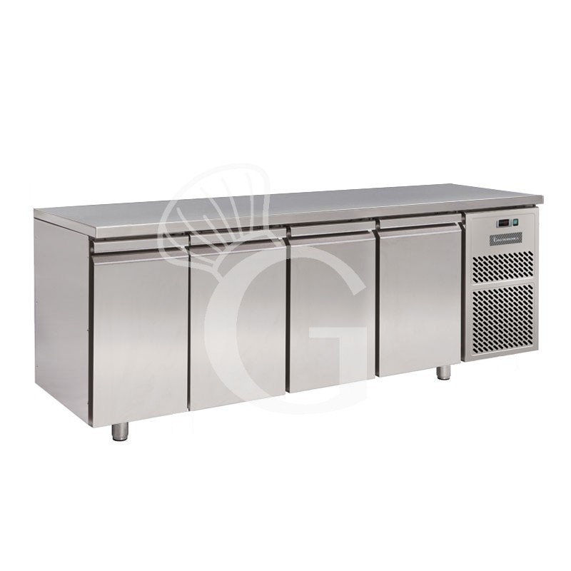 Tavolo frigo 4 porte Prof. 700 mm - temperatura 0°C/+10°C