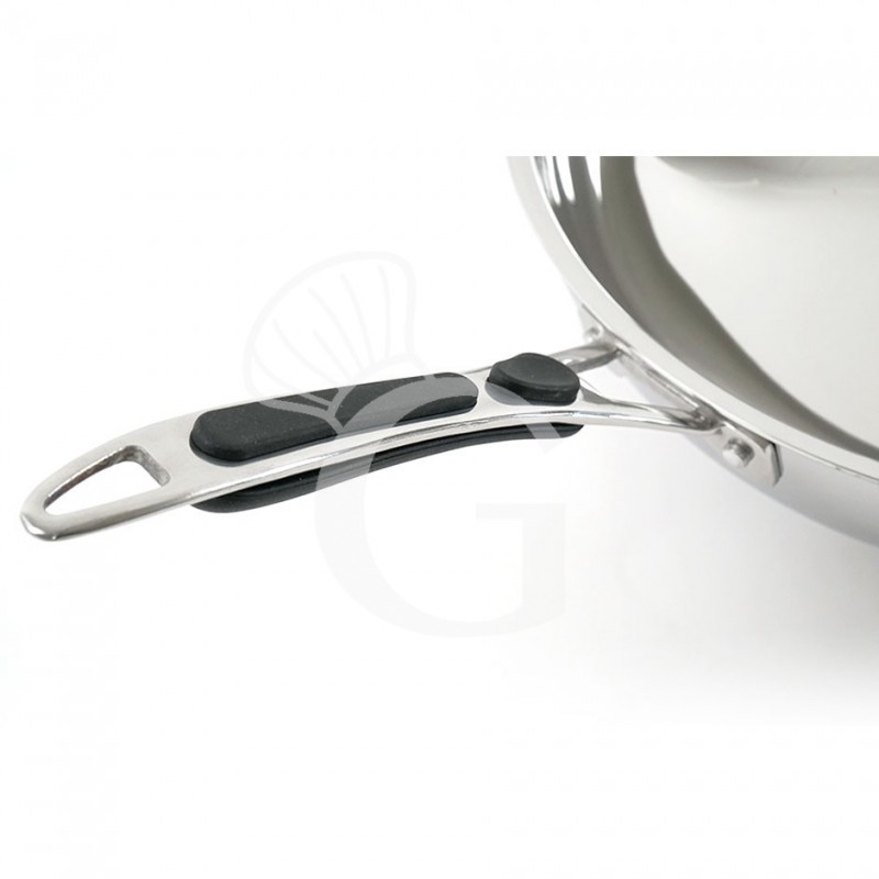 Padella per wok diametro 360 m x H 100 mm dotata di coperchio