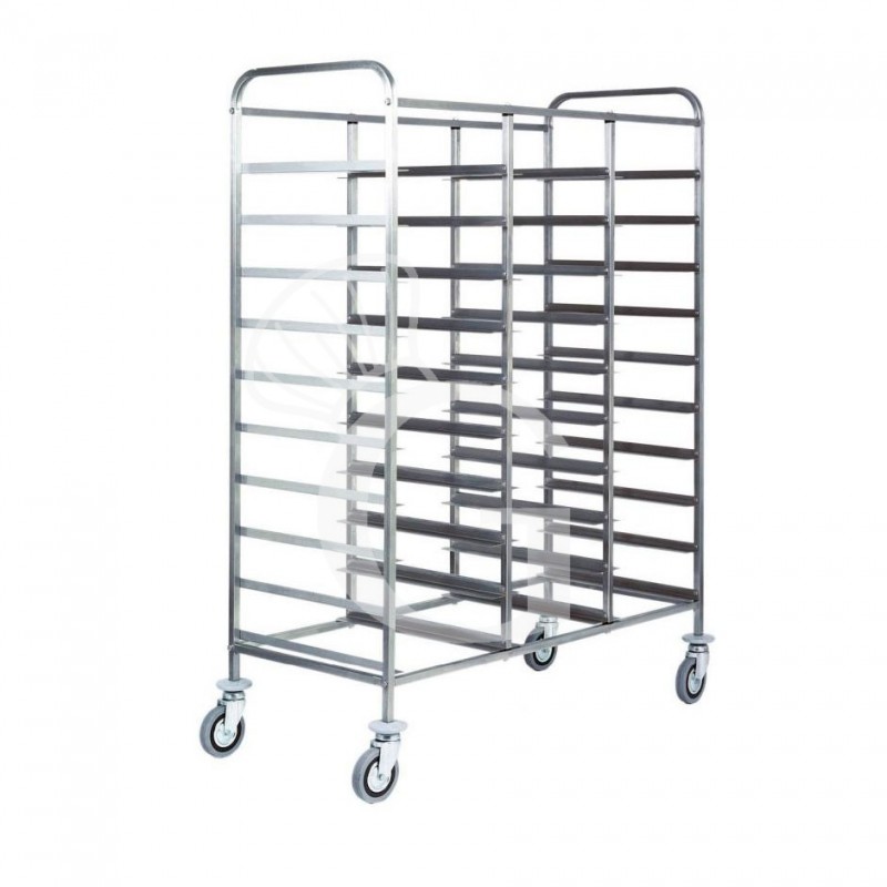 Carrello portavassoi in linea per 33 vassoi di tipo GN1/1 - L 1175 mm x P 620 mm x H 1525 mm