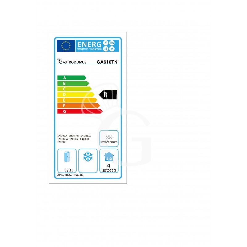 Armadio Refrigerato Ventilato -2°C/+8°C 525 LT classe energetica D