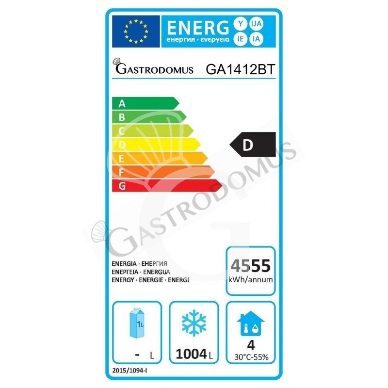 Armadio Congelatore Ventilato 2 porte -18/-22°C 1333 LT full optional classe energetica D