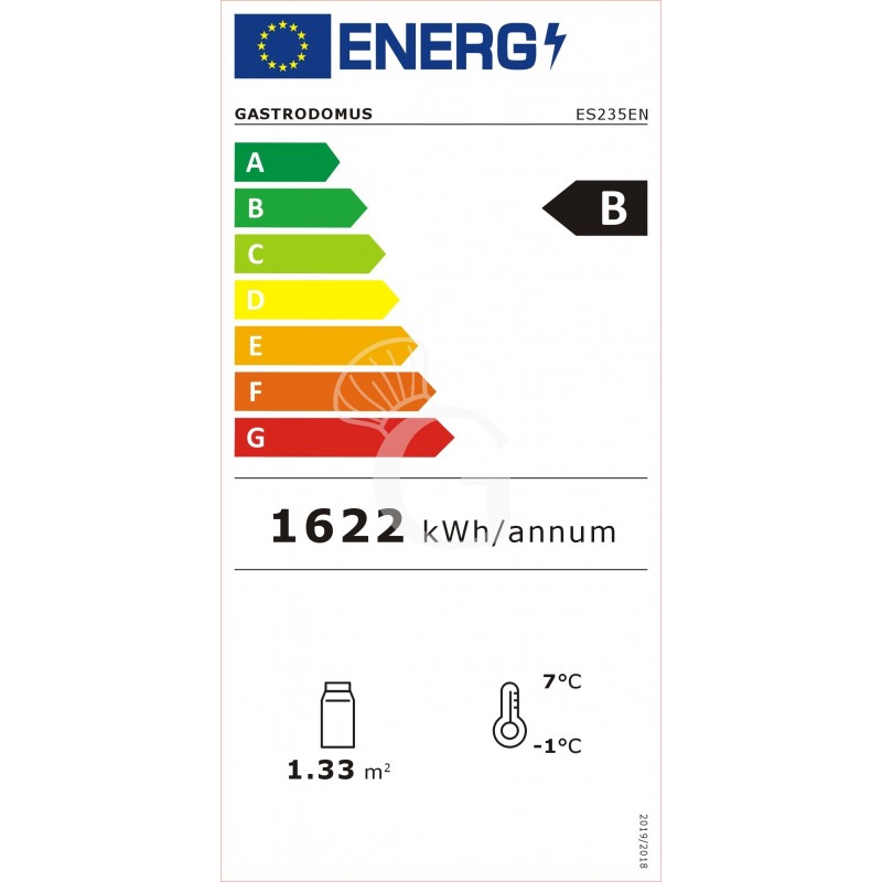 Espositore Refrigerato Ventilato Bibite 235 LT 0°C/+12°C color nero classe energetica B